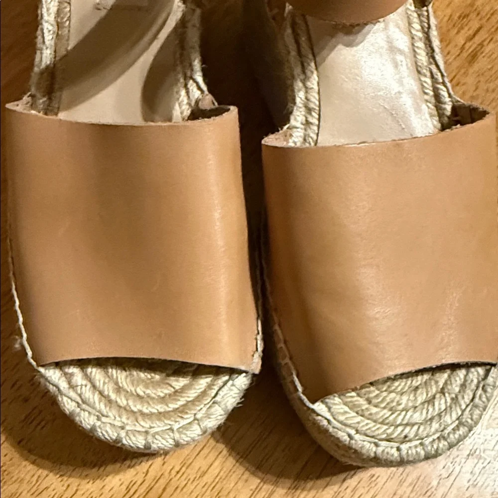 ANTONIO MELANI Light Brown Espadrille Sandals